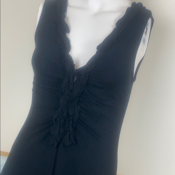 Ella Moss Black Ruffled Dress - Picture 2 of 8
